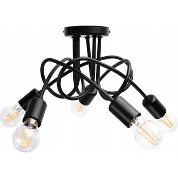 Berge LOFT 5x E27 zavinovací závěsná lampa