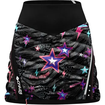 Pánské kraťasy Dámská sukně CRAZY Channel Black/Zebra - M