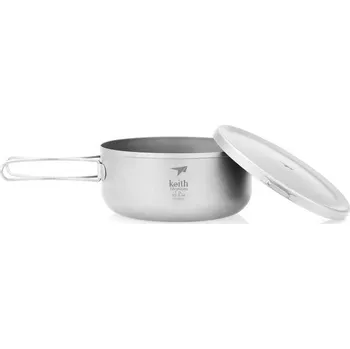 Kempingové nádobí Keith Titanový jídelní box Lunch Box 1000 ml Ti5328 (200g)