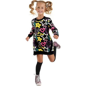 Dívčí šaty Denokids Schwarz 6404494 116