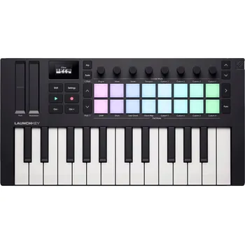 Klávesový nástroj Novation Launchkey Mini 25 MK4 Black MIDI keyboard (Jako nové)