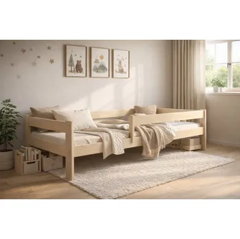 Postel Postel z masivu Rudi 160/80 cm + rošt ZDARMA