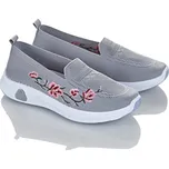 Obuv Květinový úponek světle šedá 37
