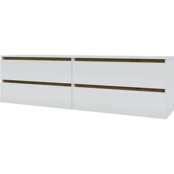 Televizní stolek IDEA skříňka pod TV 1800, Nimfea alba / Oak Artisan