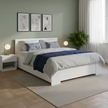 Postel GAB Postel BALI 160 x 200 cm - Bílý mat