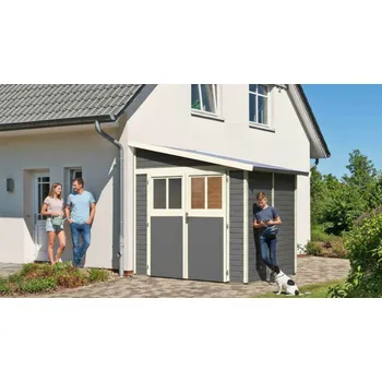 Zahradní stavba dřevěný domek KARIBU BOMLITZ 2 (8884) terragrau