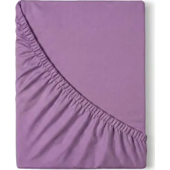 Prostěradlo Kvalitex Saténové prostěradlo s gumou fialové 160x200cm