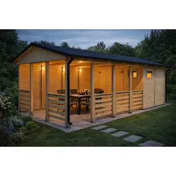 Zahradní altán Zahradní altán Herold A3355 BX Plus s boční stěnou (6,3 + 9,6 m2)