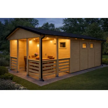 Zahradní altán Zahradní altán Herold A3366 DX Plus s boční stěnou (12,6 + 6,3 m2)