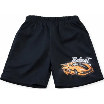 xcena Kraťasy tmavě nodré s autem Velikost: 3 roky