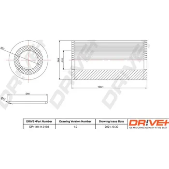 Olejový filtr Olejový filtr Dr!ve+ DP1110.11.0198