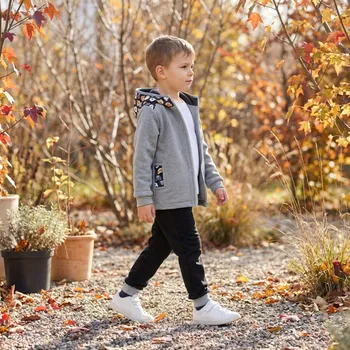 Chlapecká bunda AKCE Softshellová bunda s fleecem, Medvídci, sv. šedá melange, vel. 104