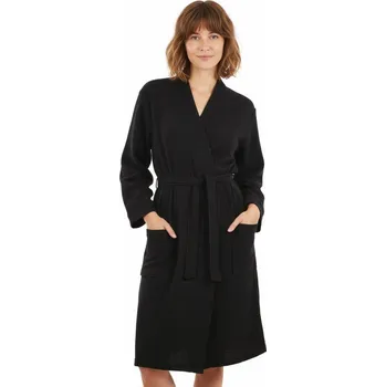 Dámské noční prádlo Dámský mušelínový župan Dacca black beauty vel.2XL- Vestis