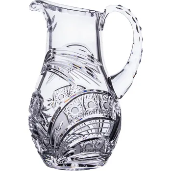 Bohemia Crystal Broušený skleněný džbán s uchem - Bohemia Crystal brus Kometa 1300ml