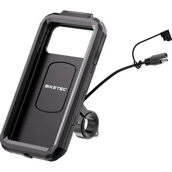 Řídítka BIKETEC PRO ETUI vodotěsný s objímkou na telefon DUAL s indukční nabíječkou i USB-C montované na řídítka nebo zrcátko (EL) (BIKETEC PRO ETUI vodotěsný s objímkou na telefon DUAL s indukční nabíječkou i USB-C montované na řídítka nebo zrcátko (EL))
