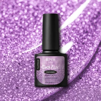 Lak na nehty ENII NAILS Gel lak Ceramic 212 Foily Violet - gelový lak bez HEMA, 10 ml