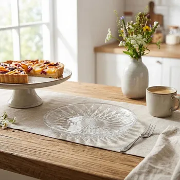 Talíř Dezertní skleněný talíř ALTOM DESIGN STELLA 15,3 cm