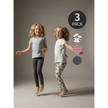 Dívčí oblečení Sinsay - Sada 3 legín - vícebarevná - 880AC-MLC - 880AC-MLC-116