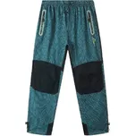 CHLAPECKÉ PLÁTĚNÉ KALHOTY KOSTKÁČE Barva: Tyrkysová, Velikost: 134