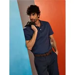 Sinsay - Bavlněné polo tričko - modrá - 365HZ-58X - 365HZ-58X-S