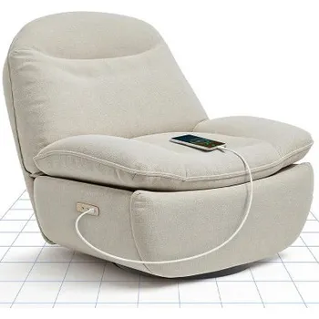 Křeslo Elektrické polohovací křeslo XR6-OVAL-BG-EUAM, s USB, béžové - A FLEXISPOT