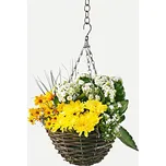 Závěsný květináč Prům. 25,5 cm. Dodáváme bez květin.