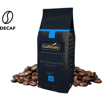 Zrnková káva Caffitaly Bezkofeinová Decaffeinato Delicato 500g