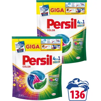 Přípravek na praní PERSIL Discs 4v1 Color 136 ks