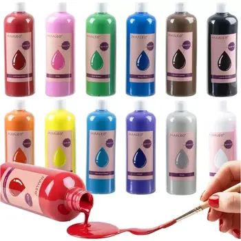 Plakátové barvy 12 x 500 ml – 12 odstínů