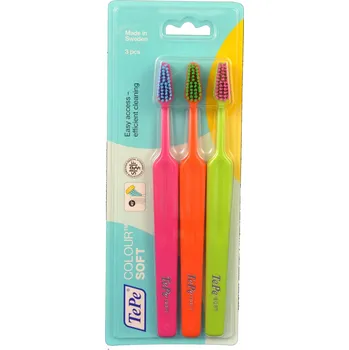 Zubní kartáček TePe Colour Select Soft mix barev 3 ks