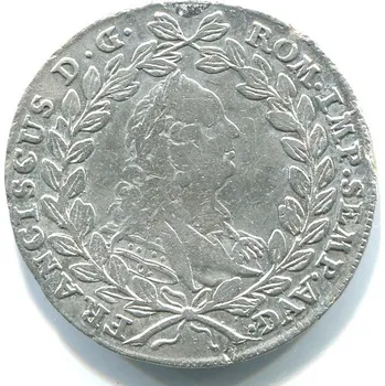 NÜRNBERG. 20 Kreuzer 1762. S titulem Františka I. Lotrinského. Ag.