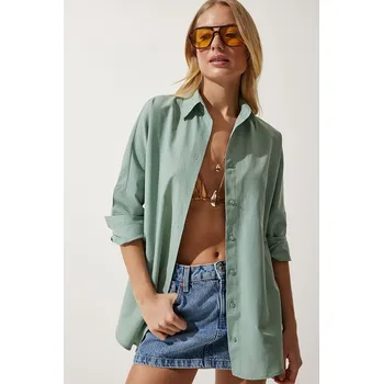 Dámská košile Košile Happiness Istanbul Grün 3634738 38