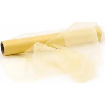 Velikonoční dekorace DECOLED Stuha organza zlatá 36 × 920 cm