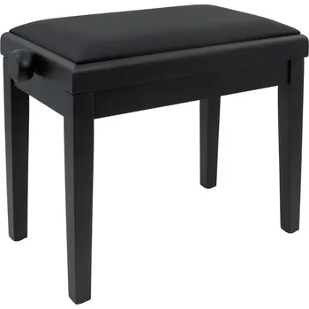 Klávesový nástroj Pianonova HY-PJ023 Dřevěná stolička ke klavíru Black Matte
