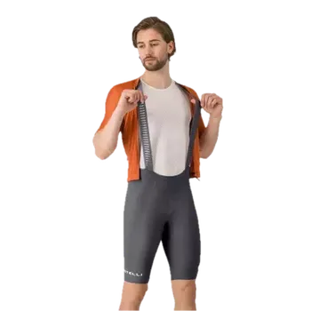 cyklistické kraťasy Castelli pánské cyklistické kraťasy s laclem Espresso 2, smoky gray - XXL