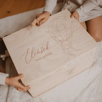 Dětský box se jménem Woodify Balón Velikost: Velikost XS (22x16x8,5)