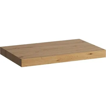 Laufen Lani Umyvadlová deska 80 cm, bez výřezu, vč. 2 nástěnných držáků, divoký dub H4046501122671