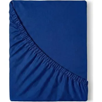 Prostěradlo Kvalitex Saténové prostěradlo s gumou tmavě modré 80x200cm