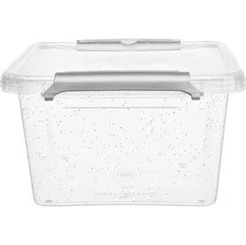 Dóza na potraviny Dózy na potraviny s víčky MOXOM ANTIBACTERIAL 1,6 l průhledné 2 ks