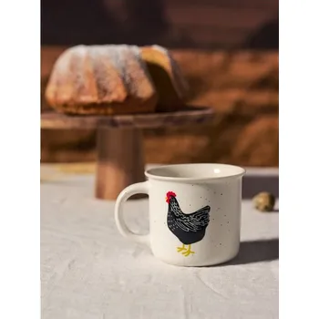 Sinsay - Keramický hrnek s potiskem slepice - bílá - 422DI-00P - 422DI-00P-ONE-4