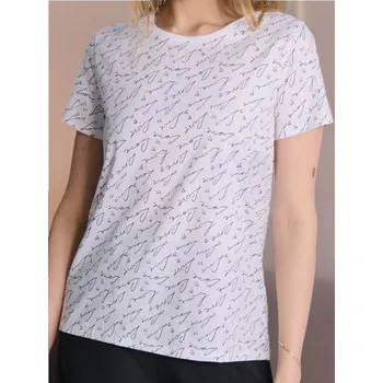 Dámské tričko Sinsay - Tričko s potiskem - bílá - 002CH-00X - 002CH-00X-XXS-2