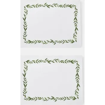 prostírání Sinsay - Stolní prostírání s rostlinným motivem, 2 ks - zelená - 939JP-77X - 939JP-77X-ONE