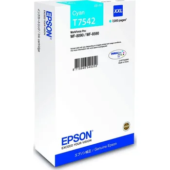 Tiskárna EPSON cartridge T7542 cyan XXL (WF-8x90) C13T75424N