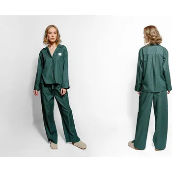 Dámské pyžamo Dámské pyžamové kalhoty One Way Or Another XL Tmavě zelená