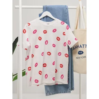 Sinsay - Vzorované tričko - vícebarevná - 415FG-MLC - 415FG-MLC-S