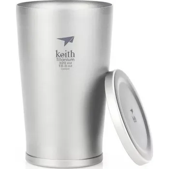 Kempingové nádobí Keith Hrnek Titanium Ti3150 Vakuově Izolovaný – 320 ml