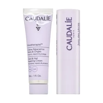 Péče o ruce Caudalie Vinotherapist sada pro péči o pleť Hand & Nail Repairing Cream + Lips Conditioner 30 ml + 4,5 g