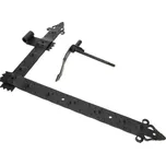 Dekorativní úhlové panty ZKK sada 6ks - černé