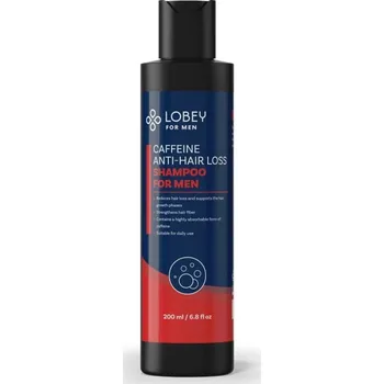 Šampon LOBEY Kofeinový šampon proti padání vlasů pro muže | 200 ml