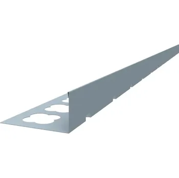 Terasový ukončovací profil "L" (2000x60) (Terasová lišta z hliníkového plechu | tloušťka 1,0 mm | délka 2000 mm | čelní výška 60 mm | šedá RAL 7001, hnědá RAL 8017, antracit RAL 7016)